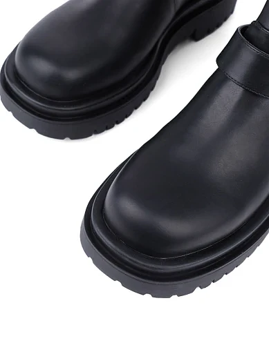 Жіночі черевики Just Cavalli зі штучної шкіри чорні з підкладкою з текстилю (77RA3S95) - фото 5 - Miraton