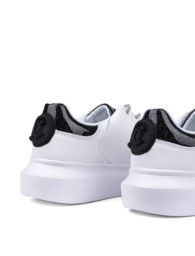 Жіночі кеди Just Cavalli зі штучної шкіри білі (77RA3SB1) - фото 4 - Miraton