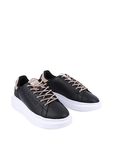 Жіночі кеди Just Cavalli зі штучної шкіри чорні (77RA3SB1) - фото 3 - Miraton