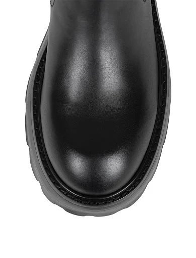 Жіночі черевики JEFFREY CAMPBELL шкіряні чорні (SUBURBIA(JCD-155-2-05)) - фото 4 - Miraton