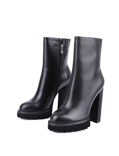 Жіночі черевики Attizzare шкіряні чорні з підкладкою з байки (S60-201) - фото 3 - Miraton