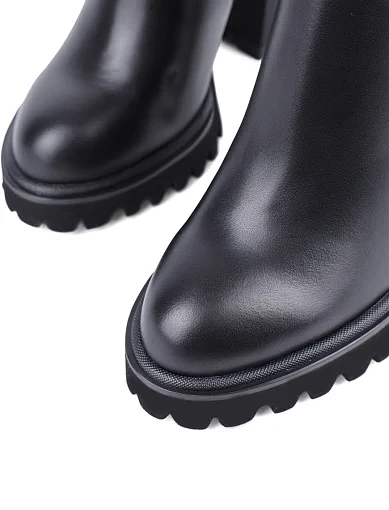 Жіночі черевики Attizzare шкіряні чорні з підкладкою з байки (S60-201) - фото 5 - Miraton