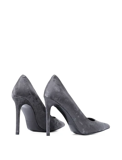 Жіночі туфлі MIRATON велюрові сірі (2476-8) - фото 4 - Miraton