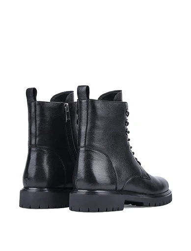 Жіночі черевики Attizzare шкіряні чорні з підкладкою з натурального хутра (AT0739M-107-777 ОЗ-24-25) - фото 4 - Miraton