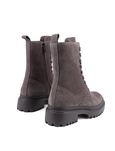 Жіночі черевики MIRATON велюрові сірі з підкладкою з натуральної шкіри (AT0515P-1-1174) - фото 4 - Miraton