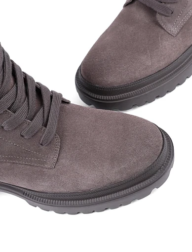 Жіночі черевики MIRATON велюрові сірі з підкладкою з натуральної шкіри (AT0515P-1-1174) - фото 5 - Miraton