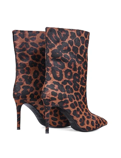 Жіночі черевики MIRATON шкіряні леопардові з підкладкою з байки (XL23159K-17) - фото 5 - Miraton