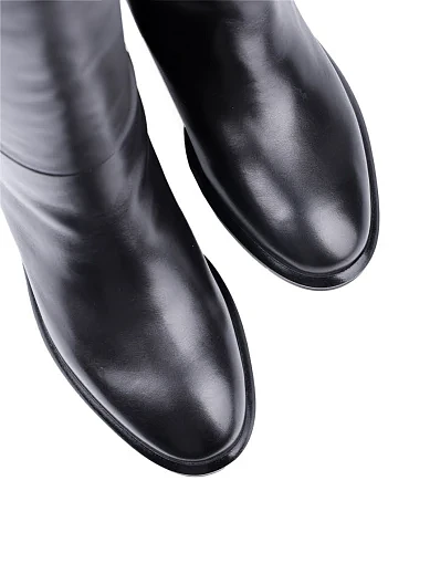 Жіночі чоботи Attizzare шкіряні чорні з підкладкою з натурального хутра (FT2438-1601-4) - фото 5 - Miraton