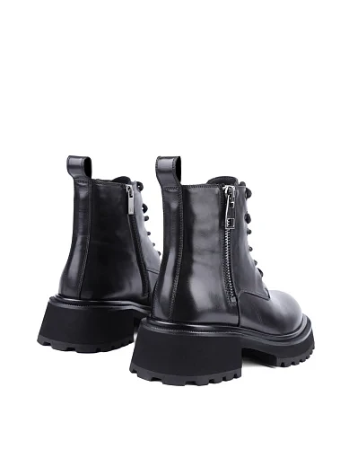 Жіночі черевики MIRATON шкіряні чорні з підкладкою з байки (FT309B-501-1) - фото 4 - Miraton