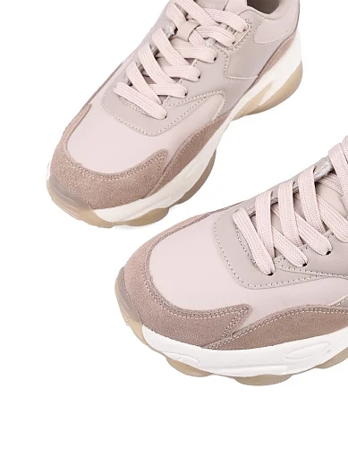 Жіночі кросівки Keddo з екошкіри бежеві (448154/01-04E) - фото 5 - Miraton