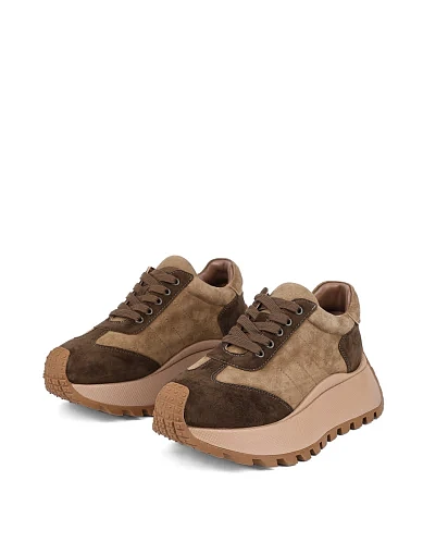 Жіночі кросівки Attizzare велюрові зелені (AH2476B-8-2) - фото 3 - Miraton