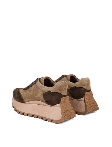 Жіночі кросівки Attizzare велюрові зелені (AH2476B-8-2) - фото 4 - Miraton