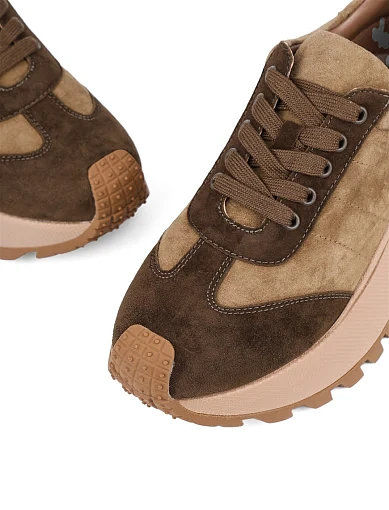 Жіночі кросівки Attizzare велюрові зелені (AH2476B-8-2) - фото 5 - Miraton