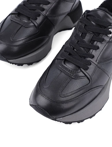 Жіночі кросівки Attizzare шкіряні чорні (H2301B-30-1M) - фото 5 - Miraton