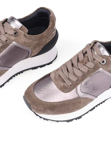 Жіночі кросівки Attizzare велюрові зелені (H2368B-28-1) - фото 5 - Miraton