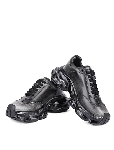 Жіночі кросівки MIRATON шкіряні бронзові (H2481B-2-1) - фото 2 - Miraton