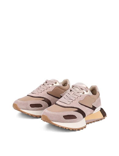 Жіночі кросівки MIRATON велюрові бежеві (H2488B-11-10) - фото 3 - Miraton