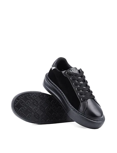 Жіночі кеди LIU JO шкіряні чорні (BF4061 PX230 22222) - фото 2 - Miraton