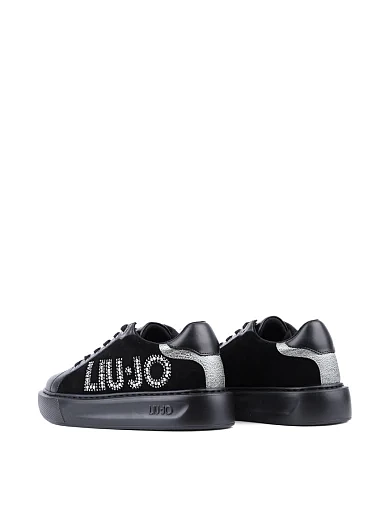 Жіночі кеди LIU JO шкіряні чорні (BF4061 PX230 22222) - фото 4 - Miraton