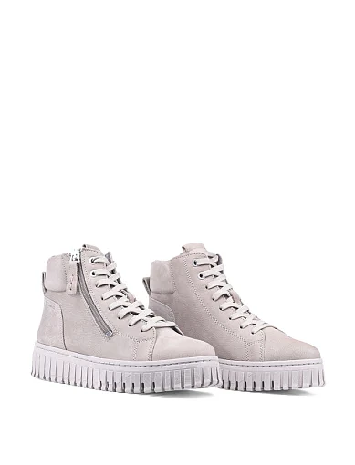 Жіночі черевики Tamaris з нубуку сірі з підкладкою з байки (1-25206-43) - фото 3 - Miraton