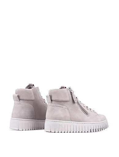 Жіночі черевики Tamaris з нубуку сірі з підкладкою з байки (1-25206-43) - фото 4 - Miraton