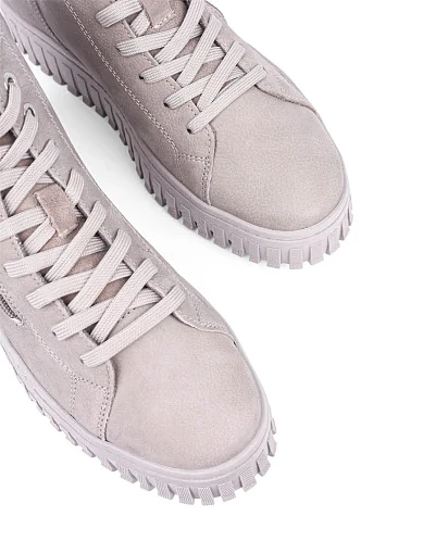 Жіночі черевики Tamaris з нубуку сірі з підкладкою з байки (1-25206-43) - фото 5 - Miraton