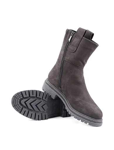 Жіночі черевики Tamaris з нубуку сірі з підкладкою з байки (1-26813-41) - фото 2 - Miraton