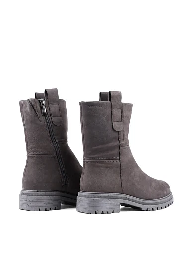 Жіночі черевики Tamaris з нубуку сірі з підкладкою з байки (1-26813-41) - фото 4 - Miraton