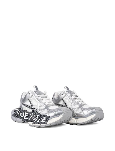 Жіночі кросівки MIRATON шкіряні срібного кольору (1819-5) - фото 3 - Miraton