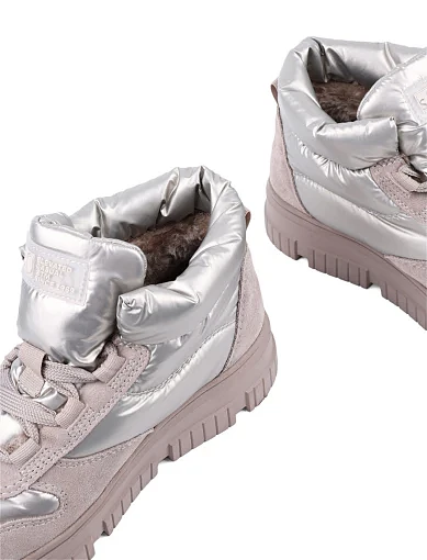 Жіночі черевики S.Oliver замшеві бежеві з підкладкою з текстилю (5-26250-41-403) - фото 2 - Miraton