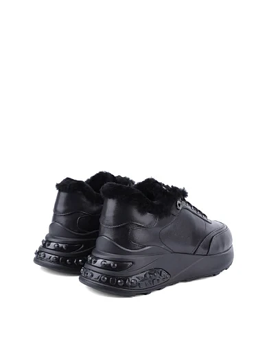 Жіночі кросівки Attizzare шкіряні чорні (806-A13M) - фото 4 - Miraton