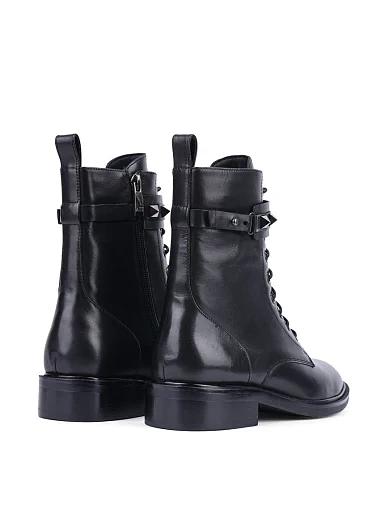 Жіночі черевики Attizzare шкіряні чорні з підкладкою з байки (2123-0739) - фото 4 - Miraton