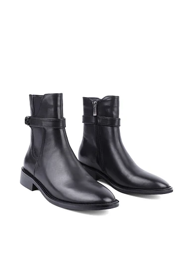 Жіночі черевики Attizzare шкіряні чорні з підкладкою з байки (2381-0702) - фото 3 - Miraton