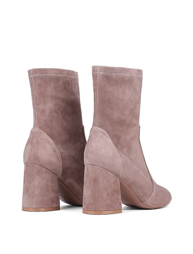 Жіночі черевики Attizzare велюрові бежеві з підкладкою з байки (2383-0703-2) - фото 4 - Miraton