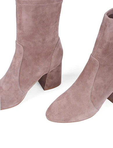 Жіночі черевики Attizzare велюрові бежеві з підкладкою з байки (2383-0703-2) - фото 5 - Miraton