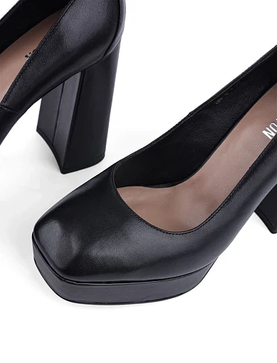 Жіночі туфлі MIRATON шкіряні чорні (108-6-1) - фото 5 - Miraton