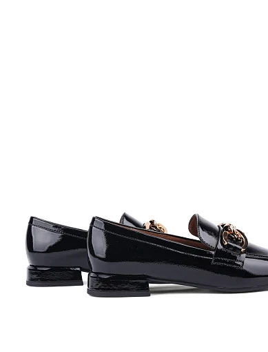 Жіночі сліпери Attizzare лакові чорні (2423-1-1 ОЗ-24-25) - фото 4 - Miraton