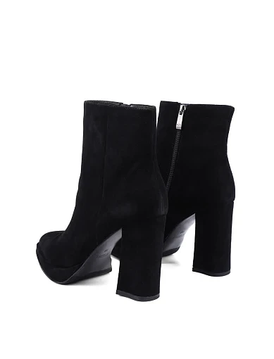 Жіночі черевики Attizzare велюрові чорні з підкладкою з байки (2531-0502) - фото 4 - Miraton