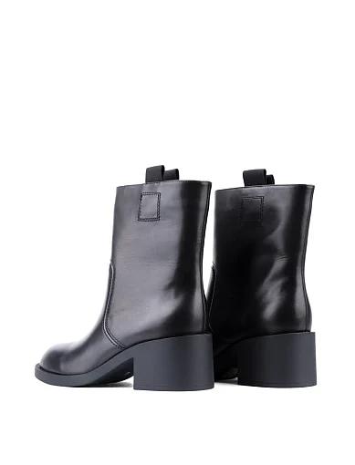 Жіночі черевики MIRATON шкіряні чорні з підкладкою з байки (2555-0501) - фото 4 - Miraton