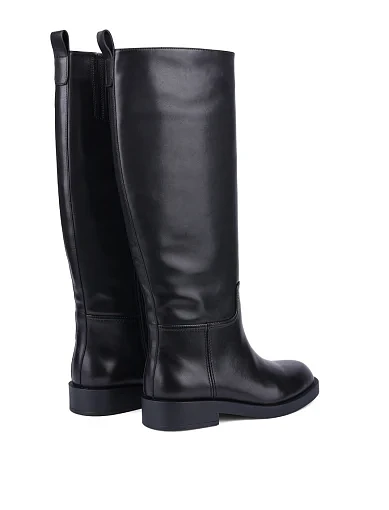 Жіночі чоботи Attizzare шкіряні чорні з підкладкою з повсті (2569-1701-1BM) - фото 4 - Miraton