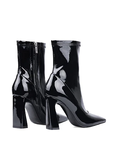 Жіночі черевики MIRATON лакові чорні з підкладкою з натуральної шкіри (L2317-3) - фото 5 - Miraton