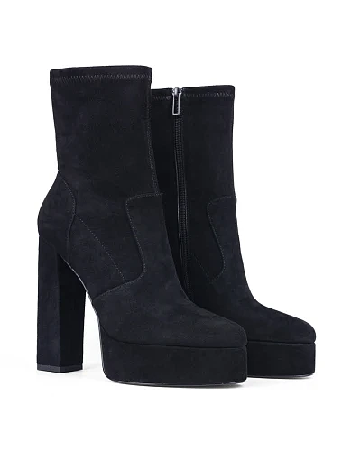 Жіночі черевики Attizzare велюрові чорні Attizzare (L2326-1) - фото 3 - Miraton