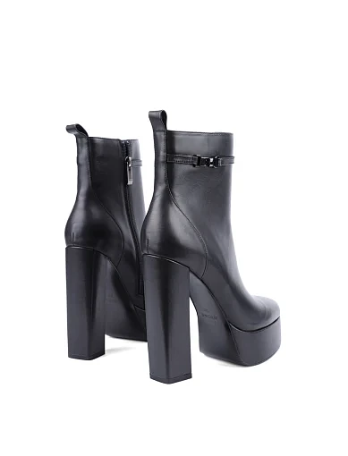 Жіночі черевики Attizzare шкіряні чорні з підкладкою з байки (L2326-2) - фото 4 - Miraton