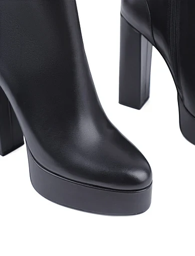 Жіночі черевики Attizzare шкіряні чорні з підкладкою з байки (L2326-2) - фото 5 - Miraton