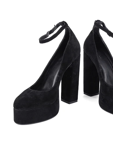 Жіночі туфлі MIRATON велюрові чорні (L2326A-1) - фото 2 - Miraton