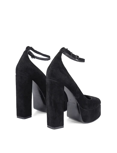 Жіночі туфлі MIRATON велюрові чорні (L2326A-1) - фото 4 - Miraton