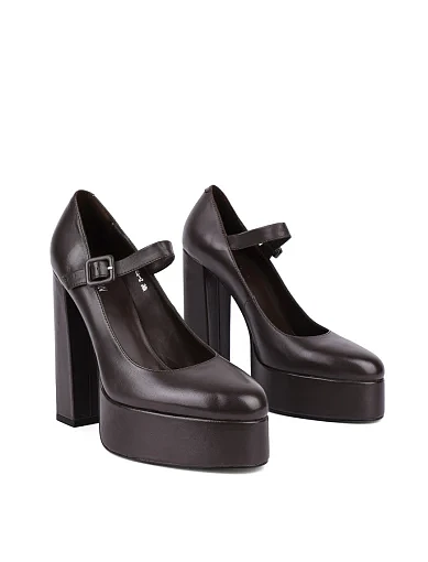 Жіночі туфлі MIRATON шкіряні коричневі (L2326A-2) - фото 2 - Miraton