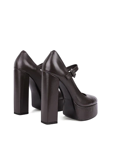 Жіночі туфлі MIRATON шкіряні коричневі (L2326A-2) - фото 3 - Miraton