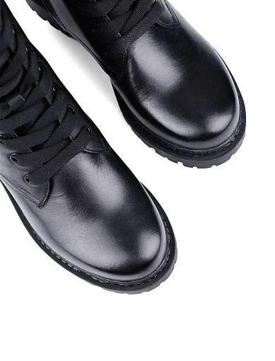 Жіночі черевики DKNY шкіряні чорні з підкладкою з натуральної шкіри (K4433012) - фото 5 - Miraton