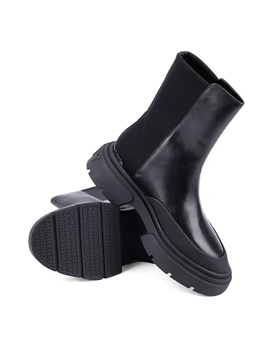 Жіночі черевики DKNY шкіряні чорні з підкладкою з натуральної шкіри (K4498674) - фото 2 - Miraton